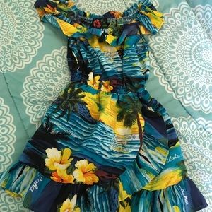 Hawaiian print Toddler dress